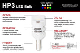 194 HP3 LED Bulb – Amber (Pair) - Diode Dynamics DD0018P - Bulbs - Diode Dynamics at Garage 56 Engineering