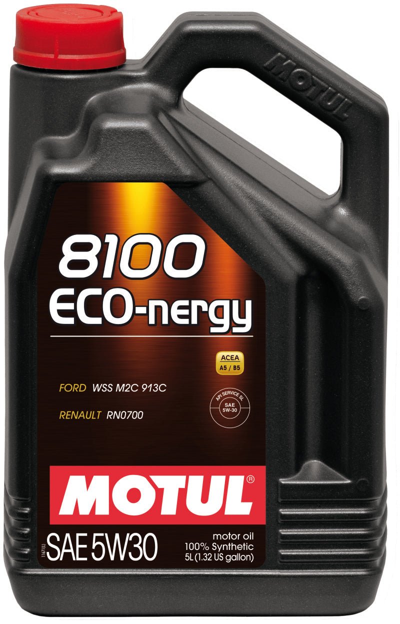 8100 Eco - Nergy 5W30 Synthetic Engine Oil (5L) - Motul 102898 - Motor Oils - Motul at Garage 56 Engineering