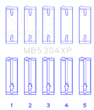 94 - 05 Mazda Miata Main Bearing Set +0.026 - King MB5304XP.026 - Bearings - King Engine Bearings at Garage 56 Engineering