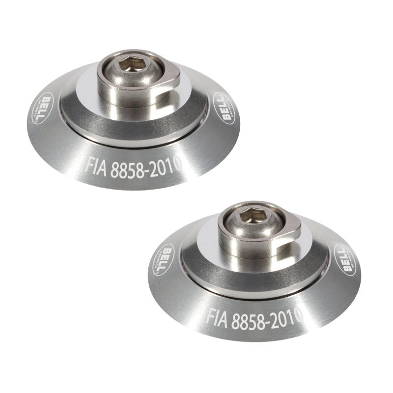 Bell HANS Clip Set - Silver FIA8858 - 2010 - Helmets and Accessories - Bell at Garage 56 Engineering