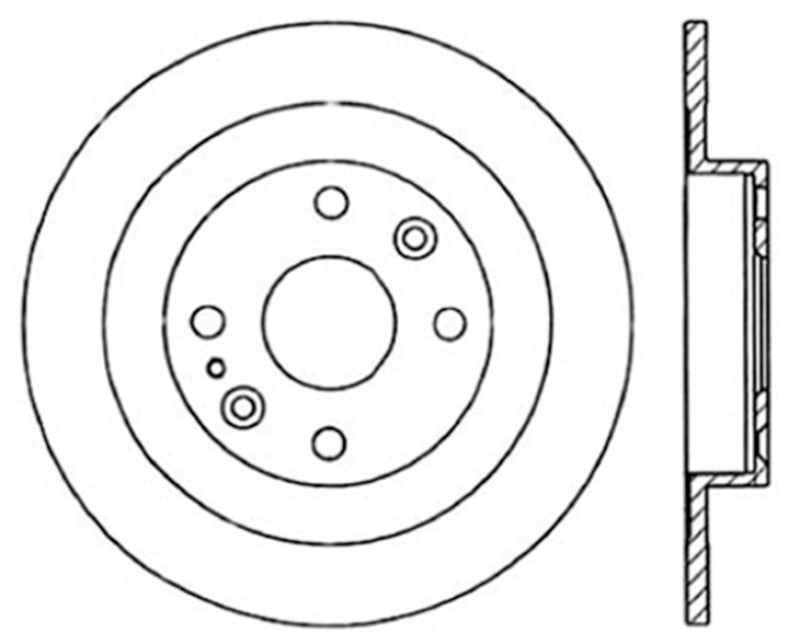 Centric 94 - 05 Mazda Miata MX - 5 (Normal Suspension) Rear Premium Brake Cryo Rotor - Brake Rotors - Drilled - Stoptech at Garage 56 Engineering