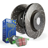 EBC Greenstuff Pads and GD Rotors S10 Front Service Kit - ND MX - 5 (16+) - Brake Rotors - Slot & Drilled - EBC at Garage 56 Engineering