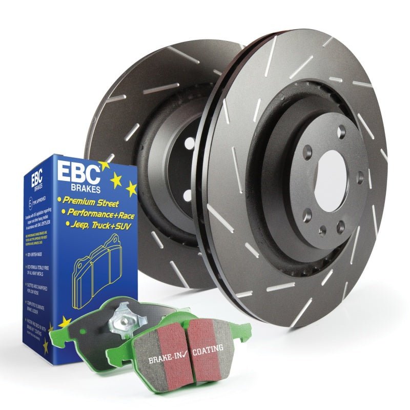 EBC Greenstuff Pads and USR Rotors S2 Rear Service Kit - ND MX - 5 (16+) - Brake Rotors - Slotted - EBC at Garage 56 Engineering