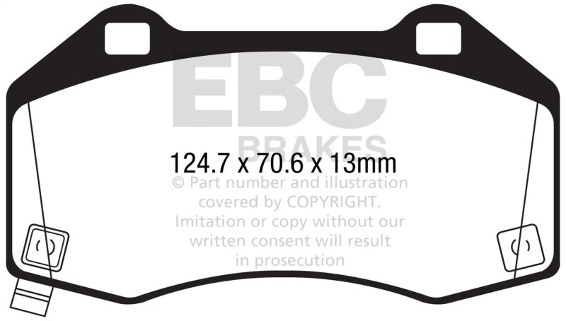 EBC Yellowstuff Front Brake Pads - ND MX - 5 (16+ w. Brembo) - Brake Pads - Performance - EBC at Garage 56 Engineering
