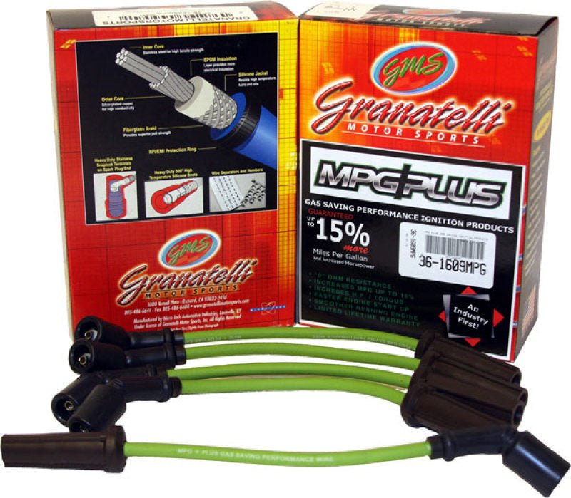 Granatelli 90 - 93 Mazda MX - 5 Miata 4Cyl 1.6L/1.8L MPG Plus Ignition Wires - Spark Plug Wire Sets - Granatelli Motor Sports at Garage 56 Engineering