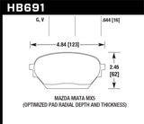 Hawk DTC - 60 Race Front Brake Pads - NC MX - 5 (06 - 15) - Brake Pads - Racing - Hawk Performance at Garage 56 Engineering