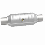 MagnaFlow Universal 2.25 - Inch Inlet/Outlet Center/Center Round Catalytic Converter – 11 - Inch Body x 5.125 - Inch Width x 15 - Inch Overall Length - Catalytic Converter Universal - Magnaflow at Garage 56 Engineering