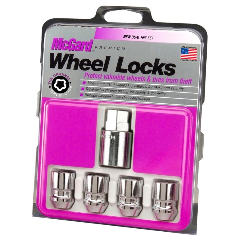 McGard Wheel Lock Nut Set – M12x1.5 Chrome, Dual Hex, 4 - Pack - Lug Nuts - McGard at Garage 56 Engineering