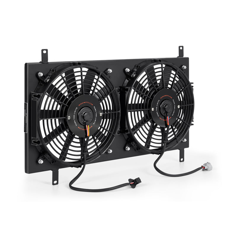 Mishimoto 90 - 97 Mazda Miata Aluminum Fan Shroud Kit - Black - Fans & Shrouds - Mishimoto at Garage 56 Engineering