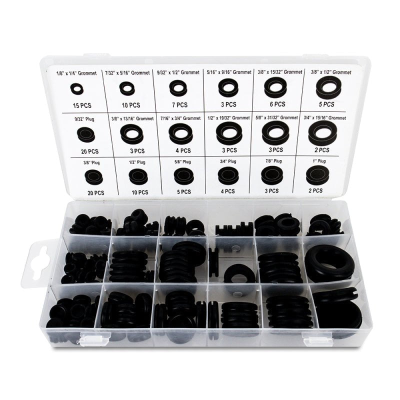 Mishimoto Rubber Grommet Assortment - 125Pc. - Tools - Mishimoto at Garage 56 Engineering