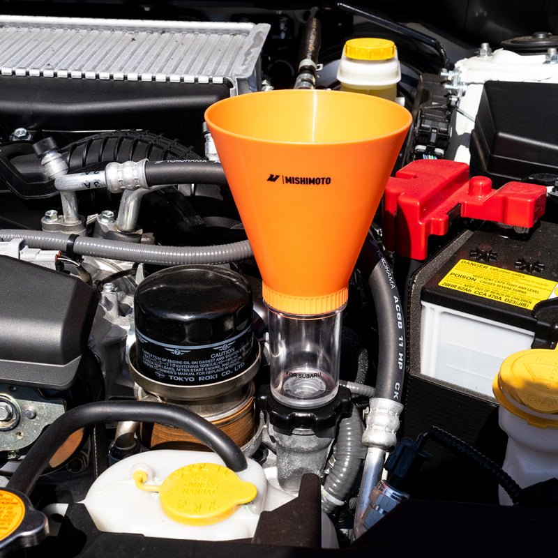 Mishimoto Screw On Oil Funnel Subaru Kit - Tools - Mishimoto at Garage 56 Engineering