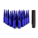 Mishimoto Steel Spiked Lug Nuts M12x1.5 20pc Set - Blue - Lug Nuts - Mishimoto at Garage 56 Engineering