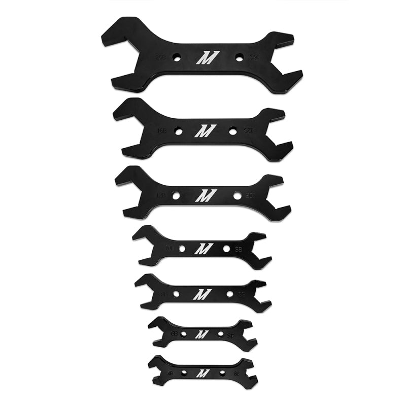 Mishimoto Wrench Set 7pc. - AN3 to - AN20 (Black Anodized) - Tools - Mishimoto at Garage 56 Engineering