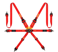 Momo Int. Camlock 6pt Clip In Restraint - Red - Seat Belts & Harnesses - MOMO at Garage 56 Engineering
