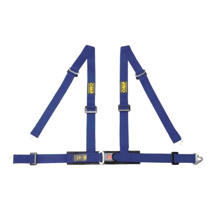 OMP 4 Point Harness - Blue - Seat Belts & Harnesses - OMP at Garage 56 Engineering