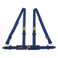 OMP 4 Point Harness - Blue - Seat Belts & Harnesses - OMP at Garage 56 Engineering