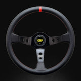 OMP Corsica Racing Steering Wheels 350mm - Black/Red - Steering Wheels - OMP at Garage 56 Engineering