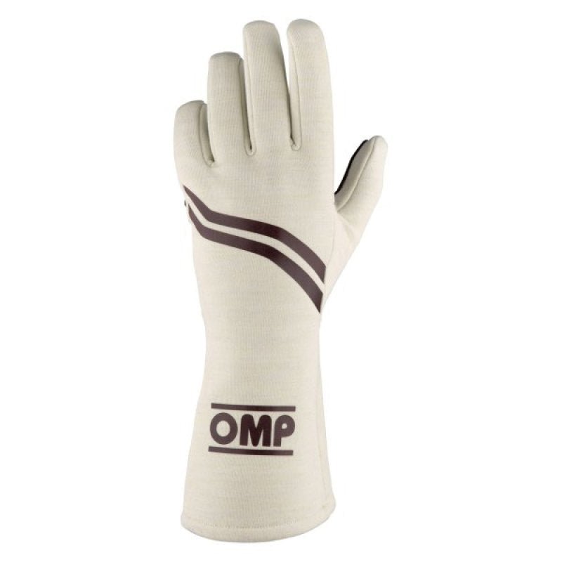 OMP Dijon Gloves My2021 Brown - Size L (Fia 8856 - 2018) - Racing Gloves - OMP at Garage 56 Engineering