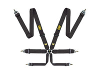 OMP First 3 Safety Harness Black - Seat Belts & Harnesses - OMP at Garage 56 Engineering