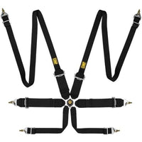 OMP First 3/2 Racing Harness Black - Seat Belts & Harnesses - OMP at Garage 56 Engineering