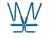 OMP First 3/2 Racing Harness Blue - Seat Belts & Harnesses - OMP at Garage 56 Engineering