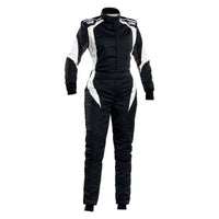 OMP First Elle Overall Black/White - Size 38 For Women - (Fia 8856 - 2018) - Racing Suits - OMP at Garage 56 Engineering