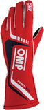 OMP First Evo Gloves Red - Size L (Fia 8856 - 2018) - Racing Gloves - OMP at Garage 56 Engineering