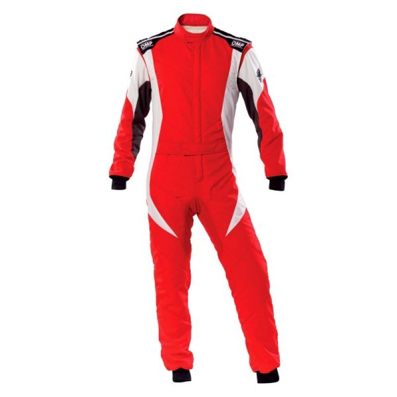 OMP First Evo Overall Red/White - Size 62 (Fia 8856 - 2018) - Racing Suits - OMP at Garage 56 Engineering