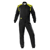 OMP First - S Overall Anthr/Fluorescent Yellow - Size 52 (Fia 8856 - 2018) - Racing Suits - OMP at Garage 56 Engineering