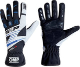 OMP KS - 3 Gloves Black/W/Blue - Size L - Racing Gloves - OMP at Garage 56 Engineering