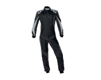 OMP One Evo X Overall Black/Silver - Size 50 (Fia 8856 - 2018) - Racing Suits - OMP at Garage 56 Engineering