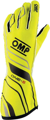 OMP One - S Gloves Fluorescent Yellow - Size XXL Fia 8556 - 2018 - Racing Gloves - OMP at Garage 56 Engineering