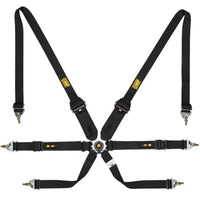 OMP Safety Harness One 2In Convertible Black Pull Up Conv Pull Down - (Fia 8853 - 2016) - Seat Belts & Harnesses - OMP at Garage 56 Engineering