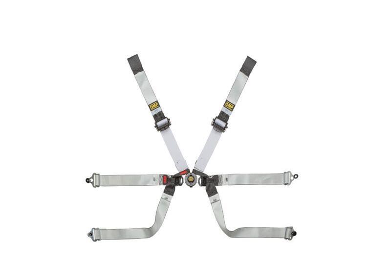 OMP Safety Harness One - D 2In Formula - Black/White (Fia 8853 - 2016) - Seat Belts & Harnesses - OMP at Garage 56 Engineering