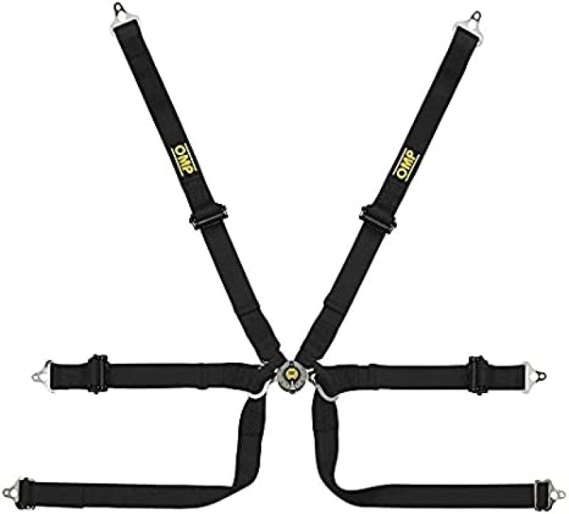 OMP Safety Harness Tecnica 2In Prot Black Pull Up - (Fia 8853 - 2016) - Seat Belts & Harnesses - OMP at Garage 56 Engineering