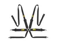 OMP Tecnica 3/2 Safety Harness Black - Seat Belts & Harnesses - OMP at Garage 56 Engineering