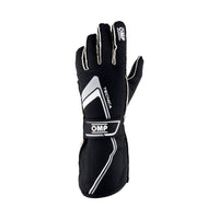OMP Tecnica Gloves My2021 Black/White - Size L (Fia 8856 - 2018) - Racing Gloves - OMP at Garage 56 Engineering