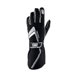 OMP Tecnica Gloves My2021 Black/White - Size S (Fia 8856 - 2018) - Racing Gloves - OMP at Garage 56 Engineering