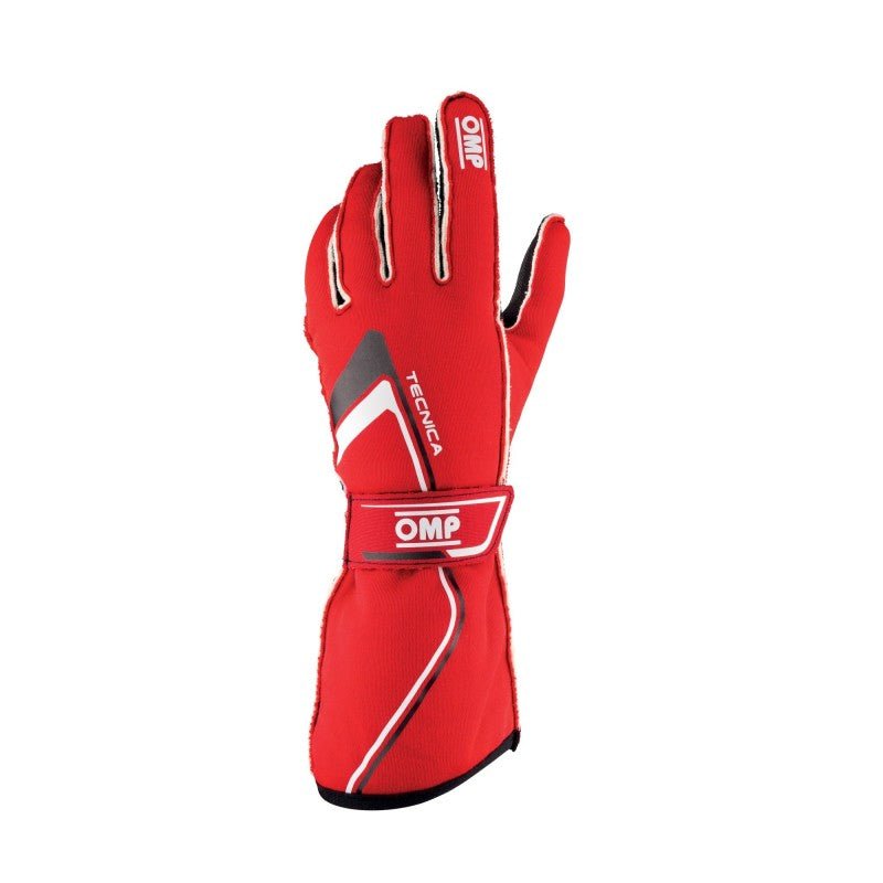 OMP Tecnica Gloves My2021 Red - Size M (Fia 8856 - 2018) - Racing Gloves - OMP at Garage 56 Engineering