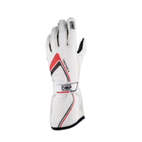 OMP Tecnica Gloves My2021 White - Size S (Fia 8856 - 2018) - Racing Gloves - OMP at Garage 56 Engineering