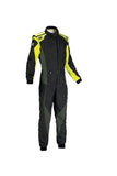 OMP Tecnica Hybrid Overall - Sz 64 (Fluo Yellow) - Racing Suits - OMP at Garage 56 Engineering