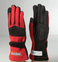 RaceQuip Red 2 - Layer SFI - 5 Glove - Large - Racing Gloves - Racequip at Garage 56 Engineering