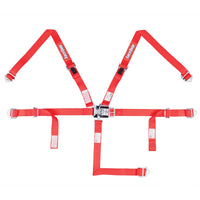 RaceQuip Red JR. L & L 5pt Harness - Seat Belts & Harnesses - Racequip at Garage 56 Engineering