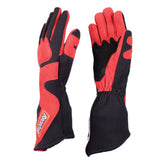 RaceQuip SFI - 5 Red/Black Small Long Angle Cut Glove - Racing Gloves - Racequip at Garage 56 Engineering