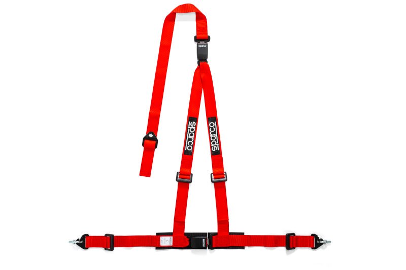Sparco Belt 2 Inch Red 3Pt Dbl Rel - Seat Belts & Harnesses - SPARCO at Garage 56 Engineering