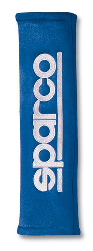 Sparco Belt Pad 2In Alcantara Blue - Seat Belts & Harnesses - SPARCO at Garage 56 Engineering