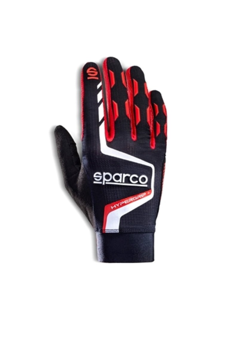 Sparco Gloves Hypergrip+ 08 Black/Red - Racing Gloves - SPARCO at Garage 56 Engineering
