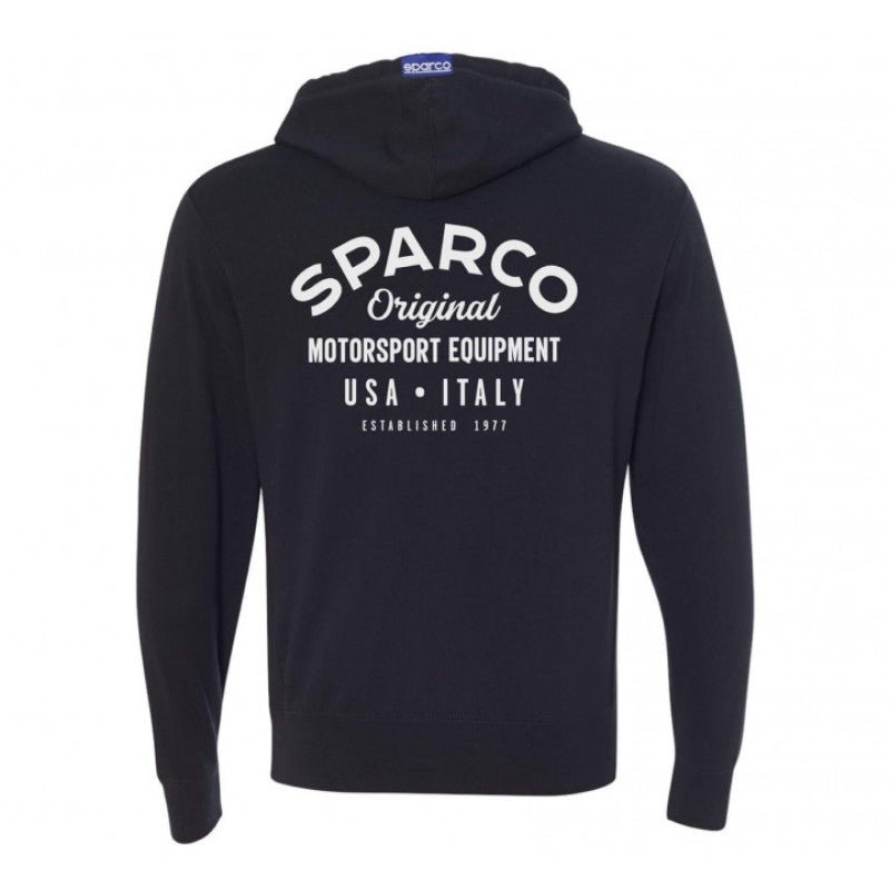 Sparco Sweatshirt ZIP Garage BLK - Medium - Sweatshirts - SPARCO at Garage 56 Engineering