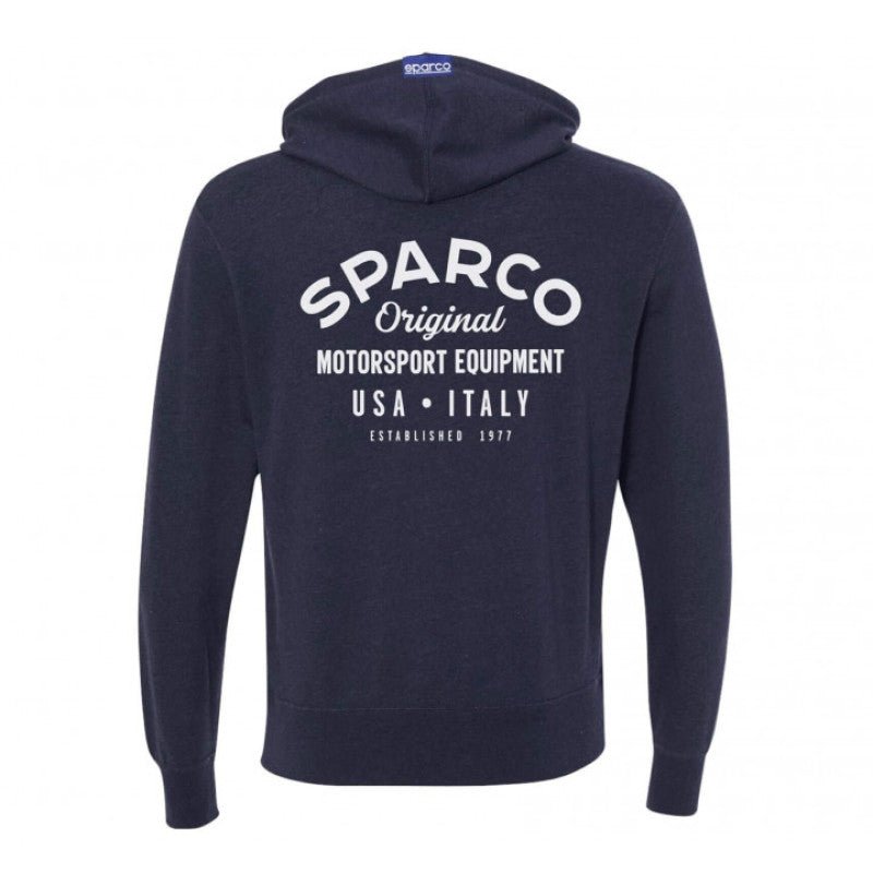Sparco Sweatshirt ZIP Garage NVY - Medium - Sweatshirts - SPARCO at Garage 56 Engineering