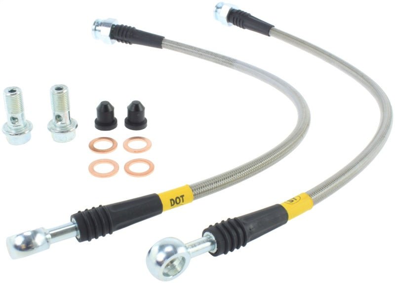 StopTech Mazda Miata NA 1.6 Stainless Steel Front Brake Lines - Brake Line Kits - Stoptech at Garage 56 Engineering